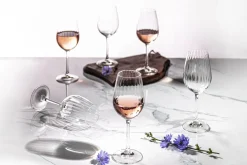 Komplet 6 kieliszków do wina WATERFALL 350 ml