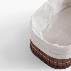 Pudełka I Pojemniki Do Przechowywania|Koszyki Dekoracyjne|inny Komplet 3 koszy bambusowych brązowo-białe