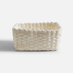 Pudełka I Pojemniki Do Przechowywania|Koszyki Dekoracyjne|inny Komplet 3 koszy do przechowywania, biały