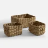 inny Komplet 3 koszy plecionych do przechowywania