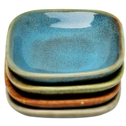 Miski, Patery I Półmiski| Komplet 4 misek ceramicznych 9x2.5 cm