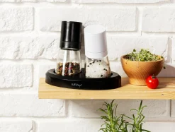Vialli Design Komplet 2 młynków LIVIO do soli i pieprzu