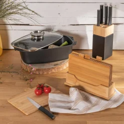 Komplet 5 noży w bloku DALLAS