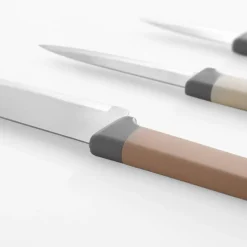 Przybory Kuchenne|inny Komplet 3 noży z deską bambusową do krojenia