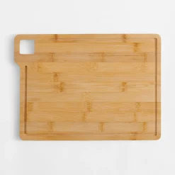 Przybory Kuchenne|inny Komplet 3 noży z deską bambusową do krojenia