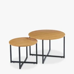 inny Komplet 2 okrągłych stolików KARMONY