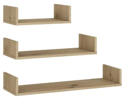 Półki| Komplet 3 półek TRIO dąb artisan
