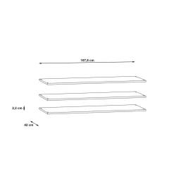 Akcesoria Do Szaf| Komplet 3 półek WNND92-A06