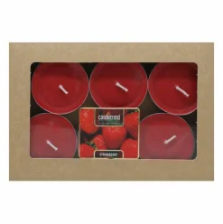 Świece, Świeczniki I Latarenki| Komplet 6 podgrzewaczy TRUSKAWKA MAX