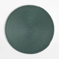 Podkładki Na Stół|inny Komplet 2 podkładek stołowych zielone 38 cm