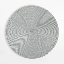 inny Komplet 2 podkładek stołowych szare 38 cm