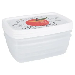 Komplet 3 pojemników do żywności 0,3 l MIX