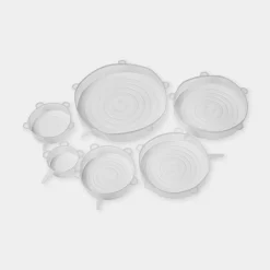 Garnki, Patelnie I Pokrywki|inny Komplet 6 pokrywek białych SILCO