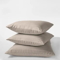 Kołdry I Poduszki|Poszewki I Poduszki Dekoracyjne|inny Komplet 2 poszewek z adamaszku taupe PURE 40x40 cm