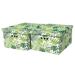 Komplet 2 pudełek do przechowywania TROPICAL A4