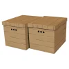 Pudełka I Pojemniki Do Przechowywania| Komplet 2 pudełek tekturowych DESKA BRĄZ XL
