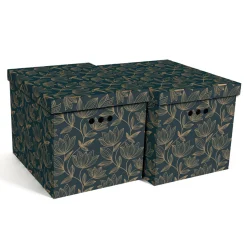 Komplet 2 pudełek tekturowych KWIATY LILIA XL