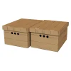 Komplet 2 pudełek tekturowych DESKA BRĄZ