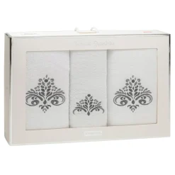 Ręczniki|Ręczniki| Komplet 3 ręczników biały SUŁTAN