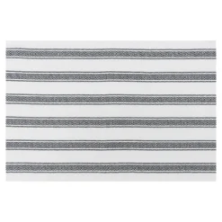 Komplet 3 ręczników kuchennych z bawełny czarne 40x60 cm