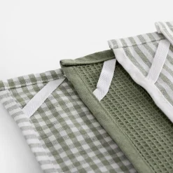 Tekstylia Kuchenne|Tekstylia Kuchenne|inny Komplet 3 ręczników kuchennych zielone 40x60 cm