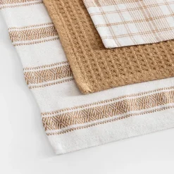 inny Komplet 3 ręczników kuchennych beżowe 40x60 cm