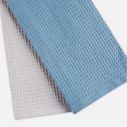 Tekstylia Kuchenne|Tekstylia Kuchenne|inny Komplet 2 ręczników kuchennych szaro-niebieskie 50x70 cm