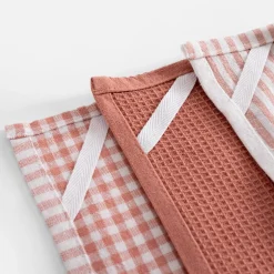 Tekstylia Kuchenne|Tekstylia Kuchenne|inny Komplet 3 ręczników kuchennych różowe 40x60 cm