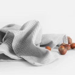 inny Komplet 2 ręczników kuchennych jasnoszare 40x60 cm