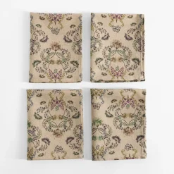 Komplet 4 serwetek w kwiatowe wzory GRACE 30x40 cm