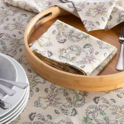 Komplet 4 serwetek w kwiatowe wzory GRACE 30x40 cm