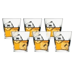 Komplet 6 szklanek do whisky CARRE PASABAHCE 310 ml