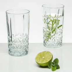 Szklanki I Kubki| Komplet 4 szklanek wysokich do napojów 260 ml