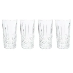 Szklanki I Kubki| Komplet 4 szklanek wysokich do napojów 260 ml