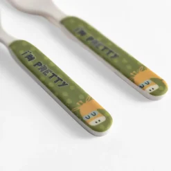 Jedzenie I Picie|Sztućce| Komplet 2 sztućców dla dzieci ŻYRAFA widelec i łyżka