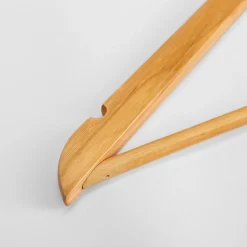 inny Komplet 4 wieszaków drewnianych, naturalne