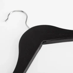 Wieszaki, Półki Tekstylne, Organizery|inny Komplet 4 wieszaków drewnianych, czarne