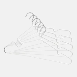 inny Komplet 5 wieszaków na ubrania białe