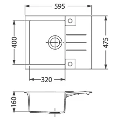 Zlewozmywaki|Alveus Komplet – zlewozmywak CANTO 30 z baterią GALLA i matą ALLROUND czarny