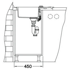 Zlewozmywaki|Alveus Komplet – zlewozmywak CANTO 30 z baterią GALLA i matą ALLROUND czarny