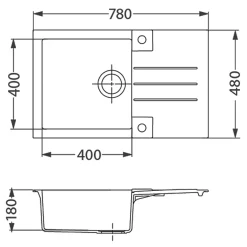Zlewozmywaki|Alveus Komplet – zlewozmywak CANTO 130 z baterią GALLA i matą ALLROUND czarny