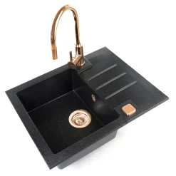 Zlewozmywaki| Komplet - zlewozmywak CANTO 30 ROYAL z baterią QUEEN