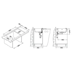 Alveus Komplet - zlewozmywak CANTO 30 ROYAL z baterią QUEEN