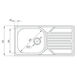Zlewozmywaki|Deante Komplet - zlewozmywak LEGATO z baterią LUNO