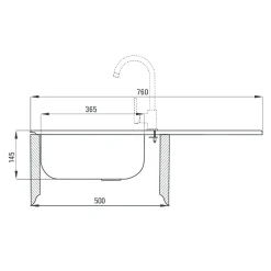 Zlewozmywaki|Deante Komplet - zlewozmywak LEGATO z baterią LUNO