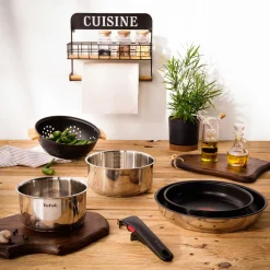 Garnki, Patelnie I Pokrywki|Tefal Komplet garnków i patelni z odpinaną rączką INGENIO EMOTION 5 el.