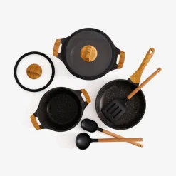 MPM AGD Komplet garnków z powłoką Ilag z akcesoriami, 8 elementów
