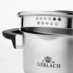 GERLACH Komplet garnków ze stali nierdzewnej PURE 10 el.