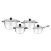 Garnki, Patelnie I Pokrywki| Komplet garnków ze stali nierdzewnej DAILY 8 elementów