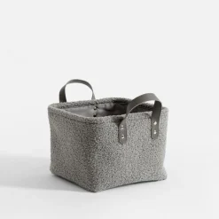 inny Komplet koszy do przechowywania szare, 3 sztuki